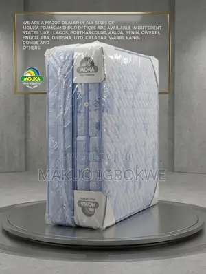 [Bn] Mouka Spring Semi Orthopedic 6ft by 6ft by 10inches