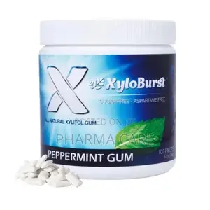 Gum Aspartame Free Gum for Oral Health Peppermint 100-Count Jar