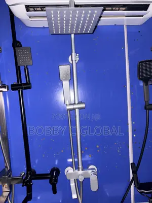 White Luxury Standing Shower Set