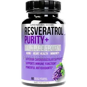 Resveratrol Purity+ 60 Capsules - 98% Trans-Resveratrol - Highly Poten