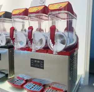 TripleTank Commercial Slushie Machine–3-Bowl Frozen Beverage Dispenser