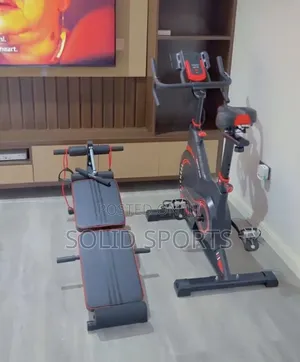 Two in One Gym Equipment Sit Up Bench and Spinning Bike
