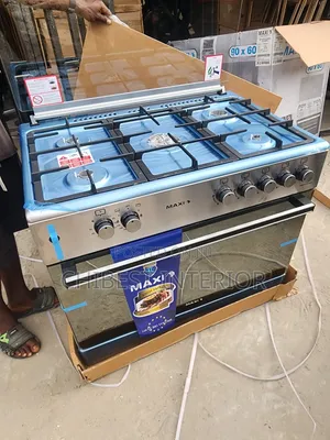 60by90 Maxi 5 Burner Gas Cooker With Oven.