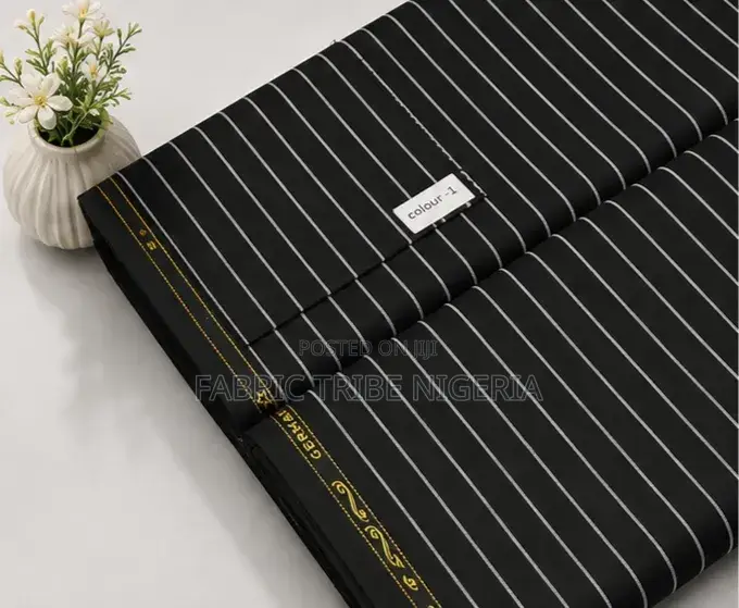 Bliss BO Strips Suit Material