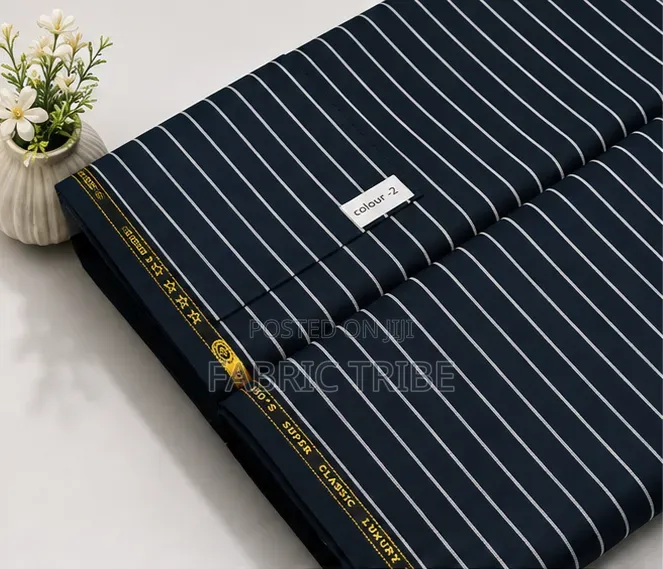 Bliss BO Strips Suit Material