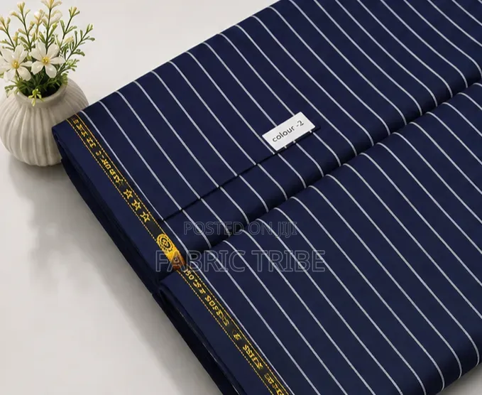 Bliss BO Strips Suit Material