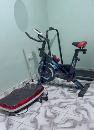 Complete Set of 3in1 Gym Equipment Massager, Spinning Bike, Treadmill