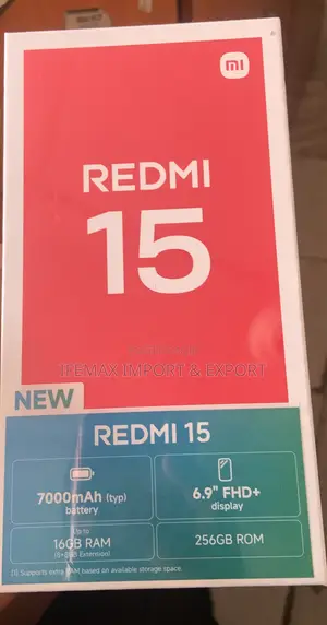 New Xiaomi Redmi 15 256 GB Black