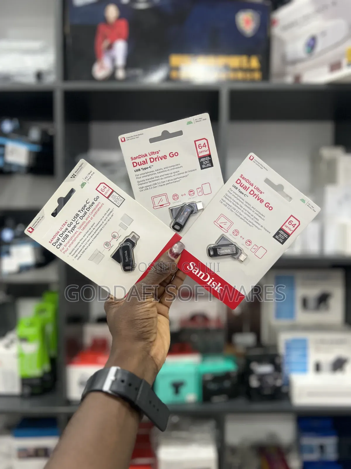 SanDisk 64GB Dual Drive USB Type-C GO | Goddafi Stores