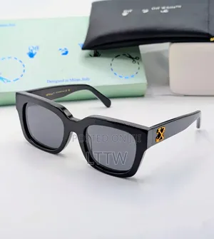 Off-White Luxury Black Sunglasses – Designer Frame