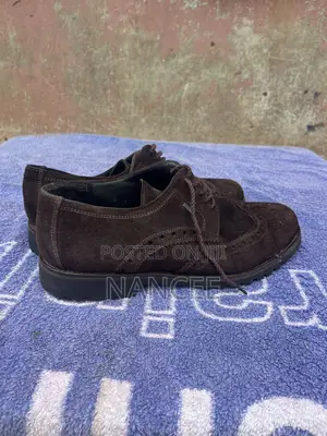 Brown Suede Brogue Dress Shoe