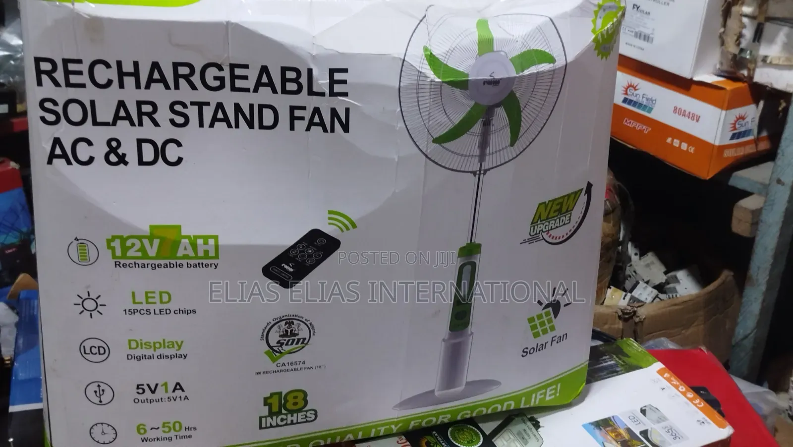 Solar Standing Fan