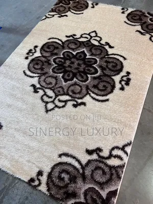 7x10fts Beige and Brown Shaggy Quality Turkish Rugs