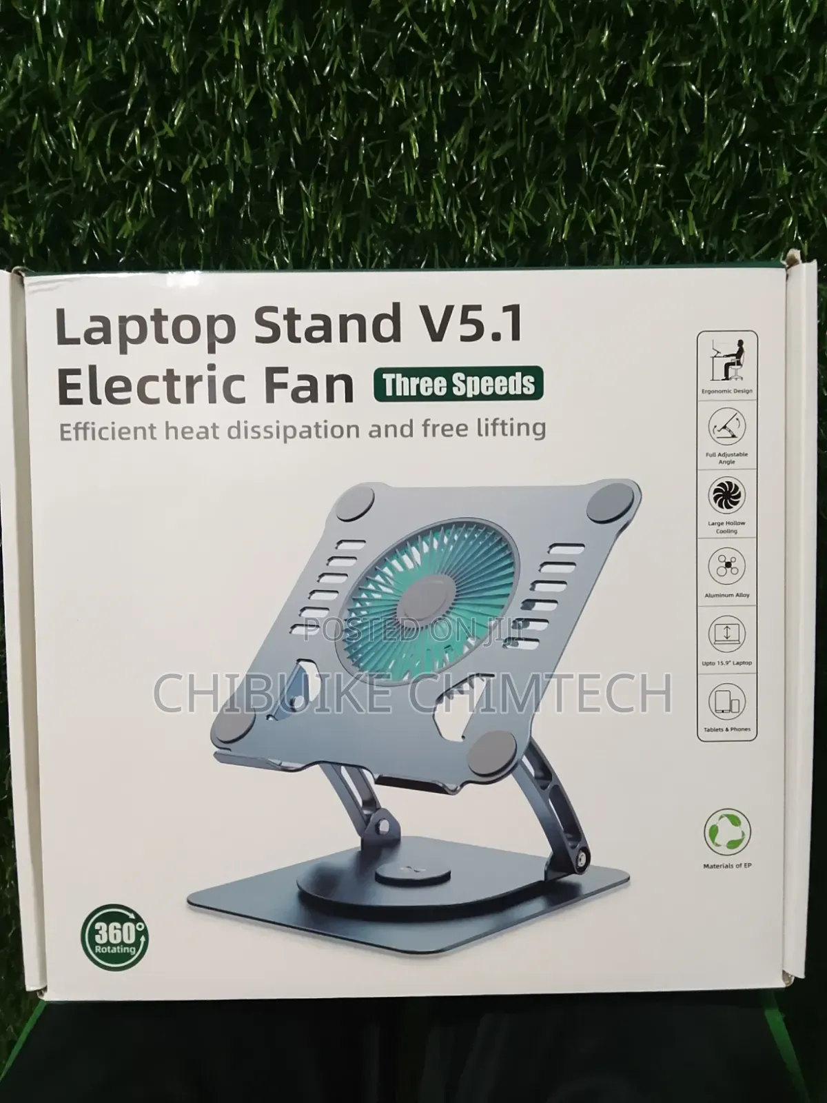 Laptop Stand V5•1 Electric Fan
