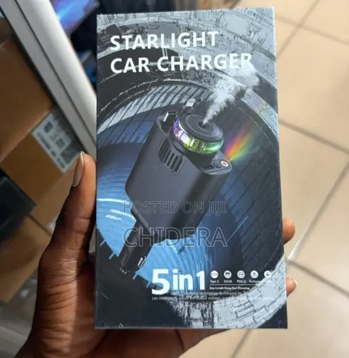 Starlight 5in1 Car Charger With Humidifier and Diffusers