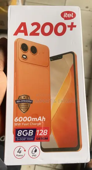 New Itel A200+ 128 GB Orange