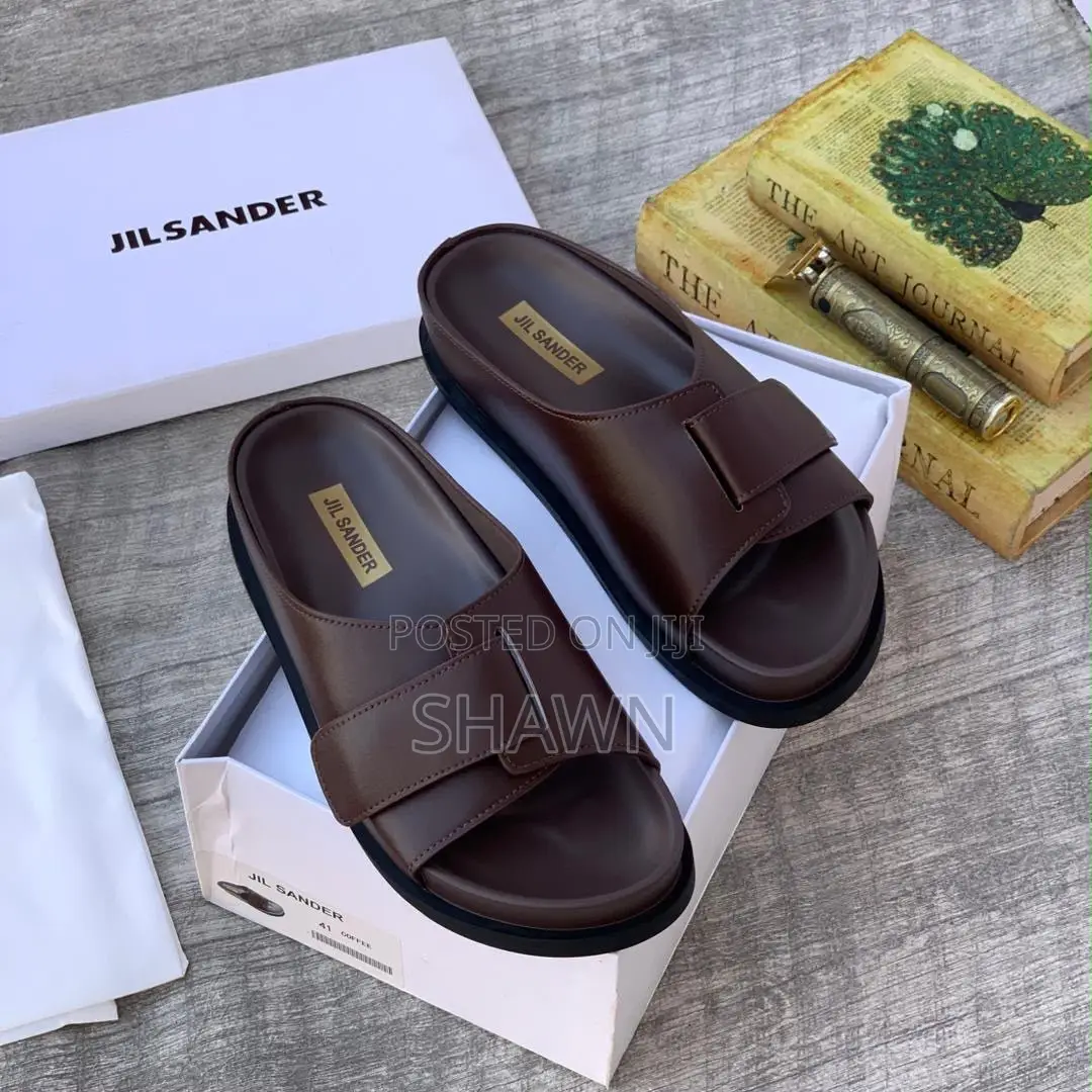 Jil Sander Leather Slippers