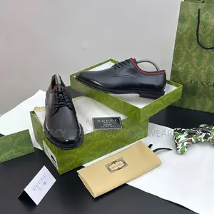Gucci Cooprate Shoe With Lace  “Black”*