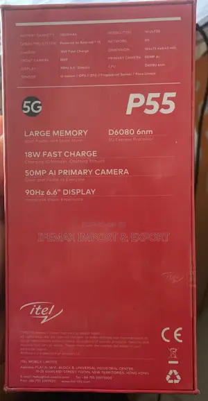 New Itel P55 5G 128 GB Green
