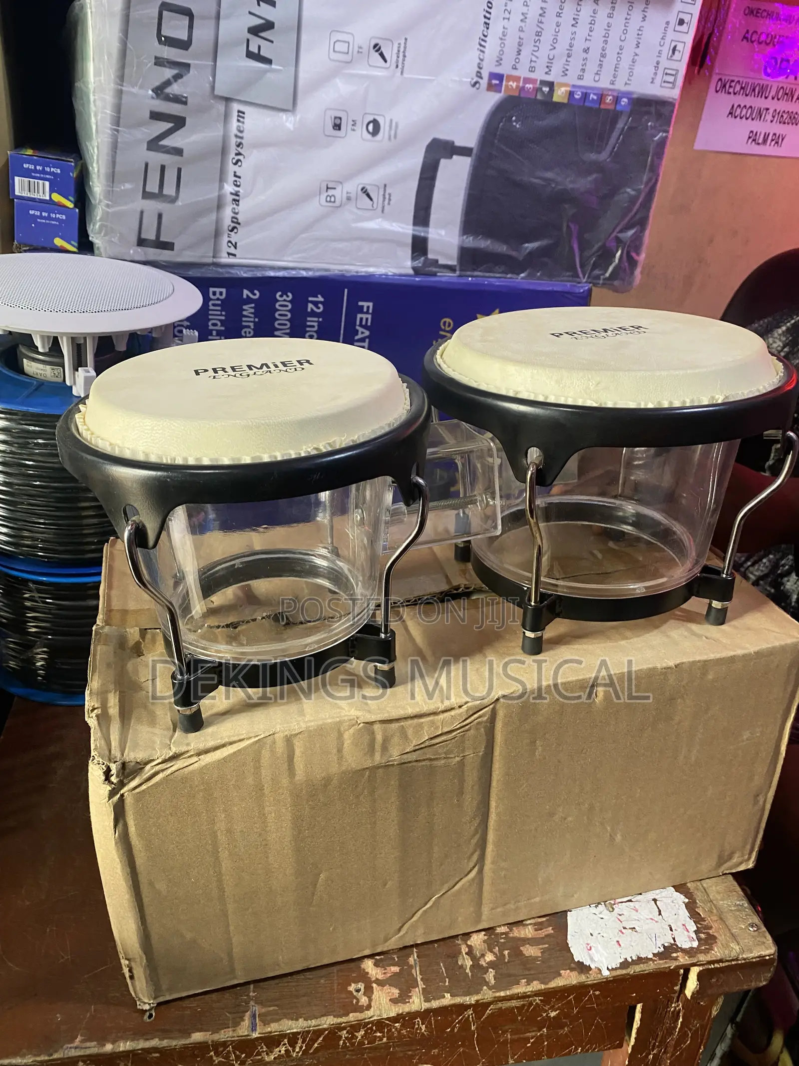 Professional Acrylic Bongo Drum