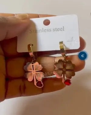 Stainless Steel Lucky Clover Earrings