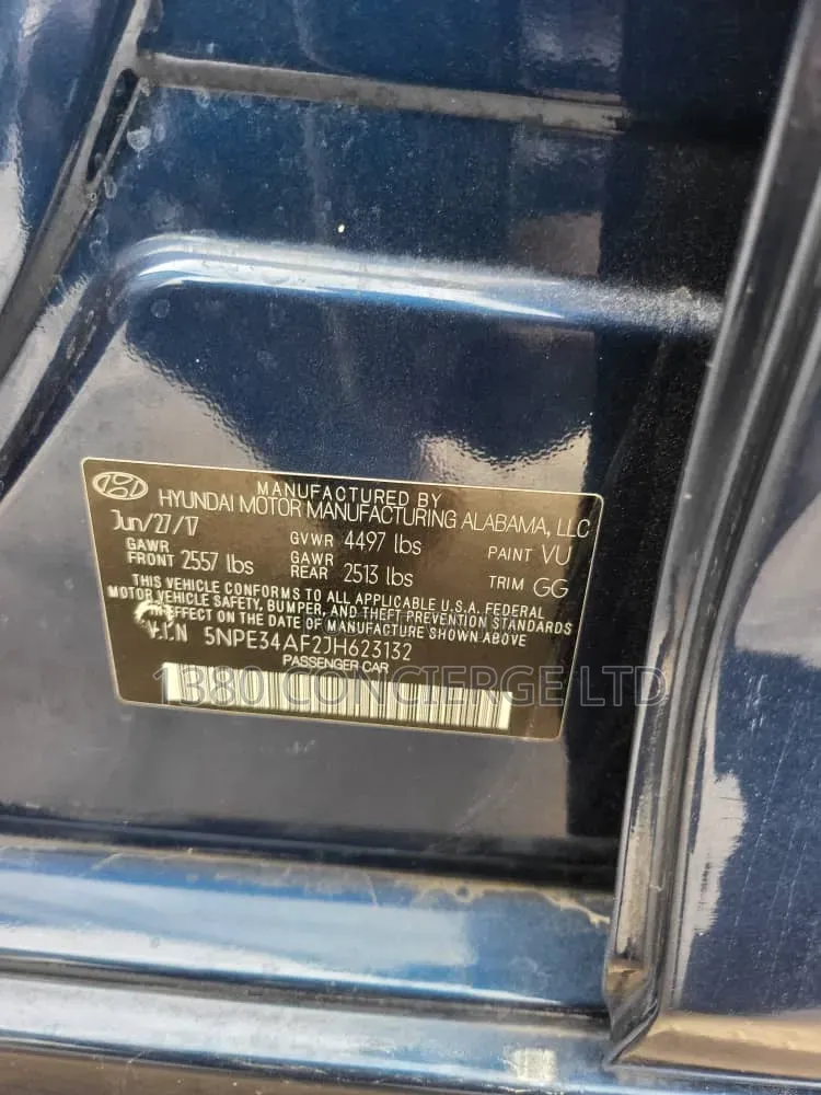 Hyundai Sonata 2018 Blue