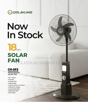 Cola 18" Solar Fan