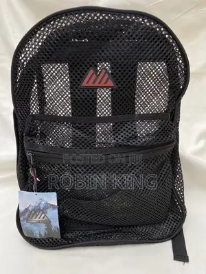 Summit Ridge Mesh Black Backpack Bag Size Medium