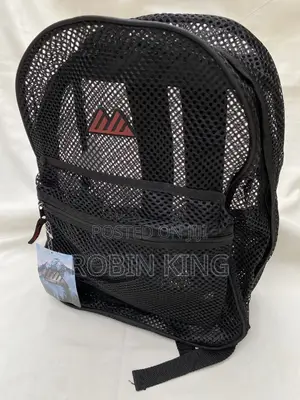 Summit Ridge Mesh Black Backpack Bag Size Medium