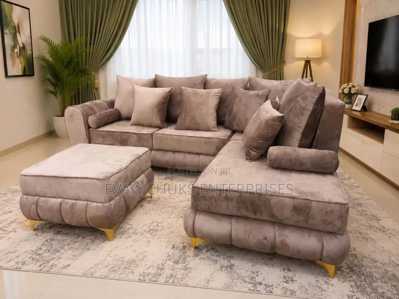High Quality L Shape and Centre Table Set