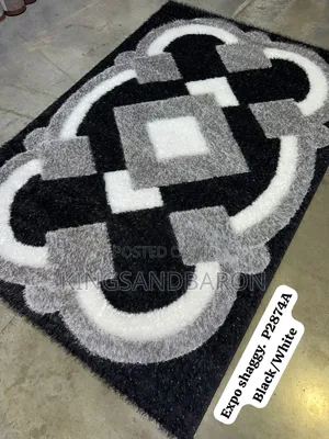 7x10fts Black and Grey Turkey Premium Rugs