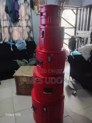 Red Round Box Cooler