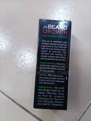 Beard Growth Natural Nutrient Oil for Men