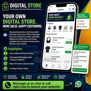 Instant Order Taking Website for Retail Sellers