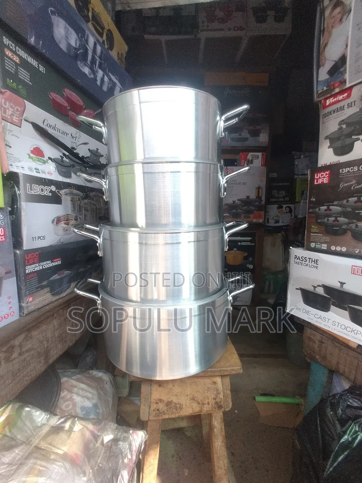 4 Set Aluminium Cooking Pot