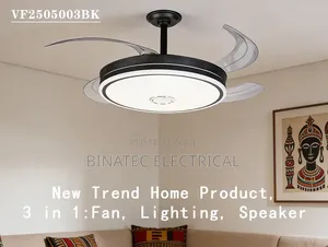 3-in-1 LED Ceiling Light With Bluetooth Speaker & Fan