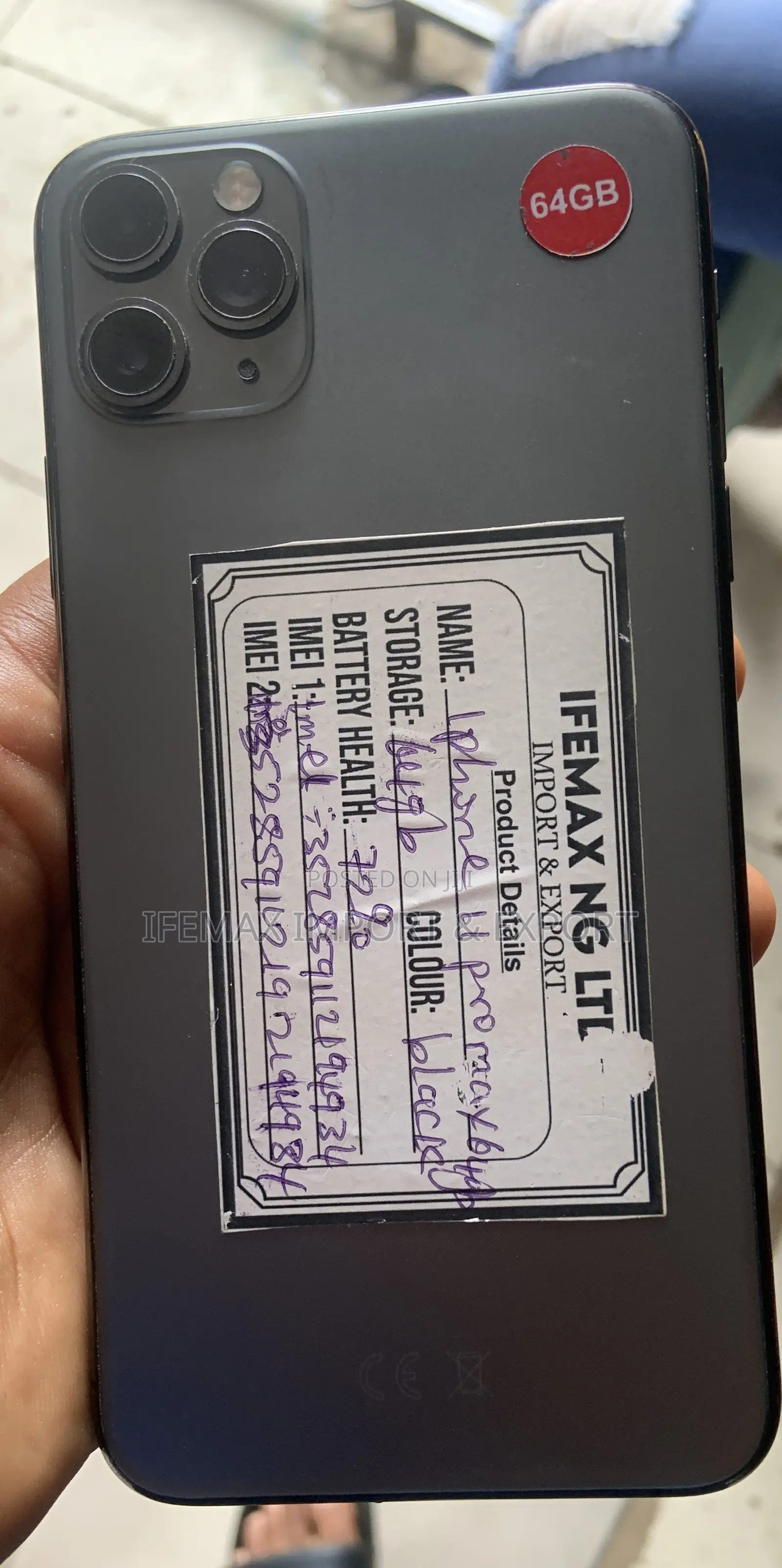 Apple iPhone 11 Pro Max 64 GB Black