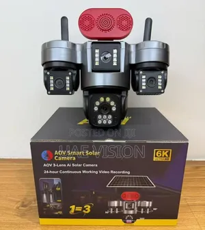 3 Lens Solar Camera Smart Ai HiEasy-App Full HD High Quality