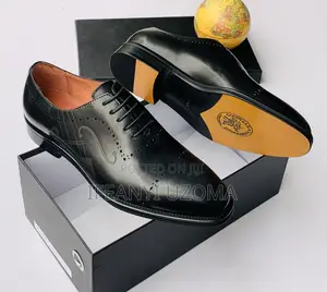 Black Color Laceup Classic Shoe