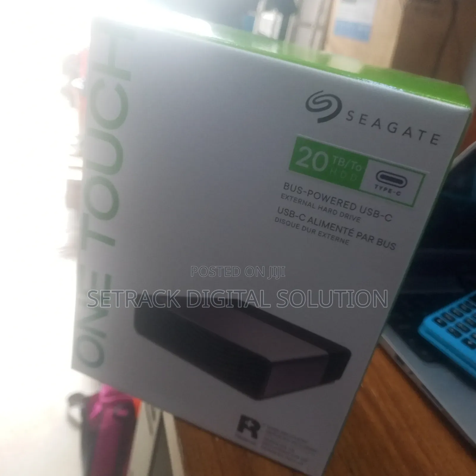 Seagate 20tb One Touch Desktop External Drive HDD Withhub