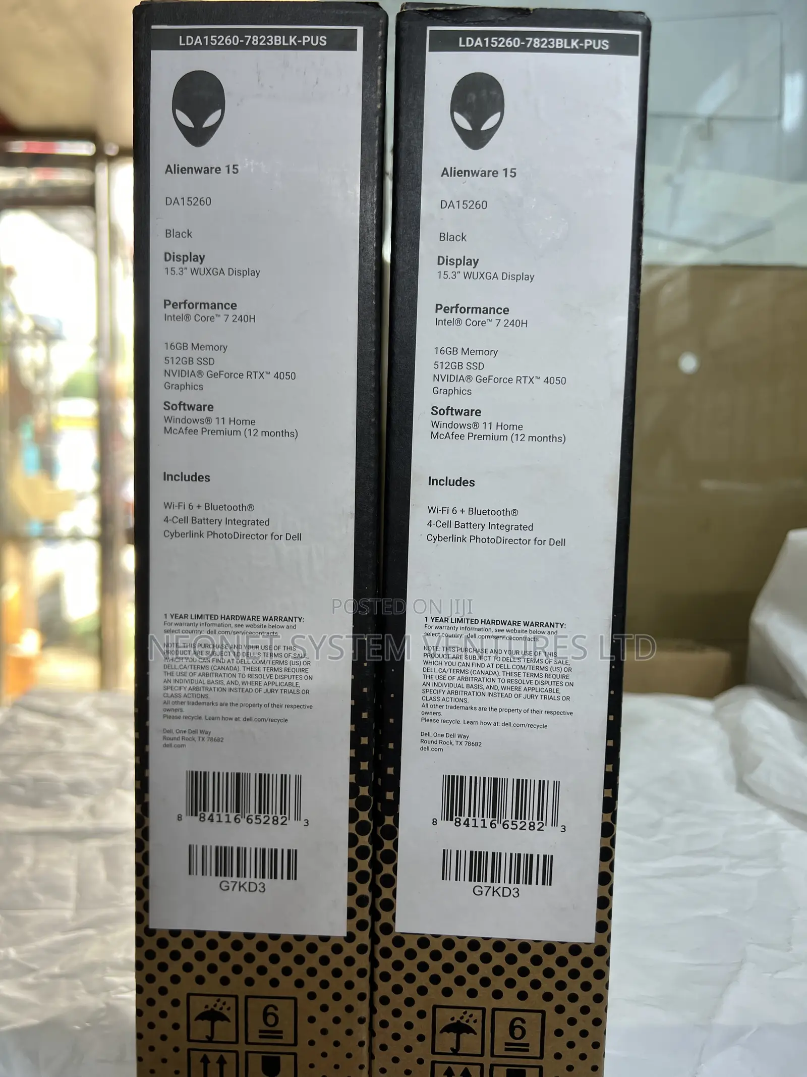 New Laptop Dell 16GB Intel Core 7 SSD 512GB