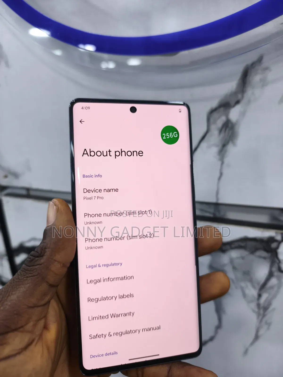 Google Pixel 7 Pro 256 GB Black