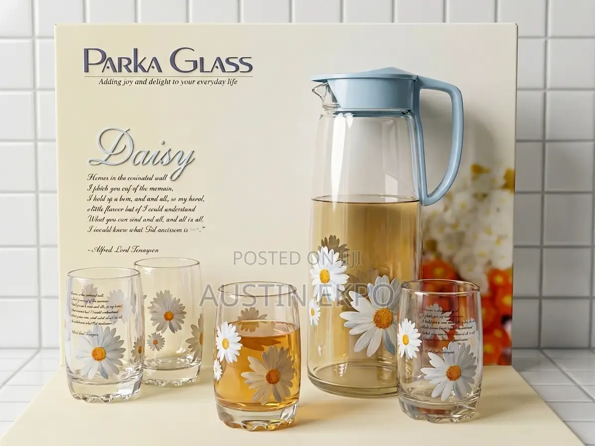 Daisy Glass Jug & Glasses