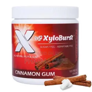 Gum Aspartame Free Gum for Oral Health Cinnamon 100-Count Jar