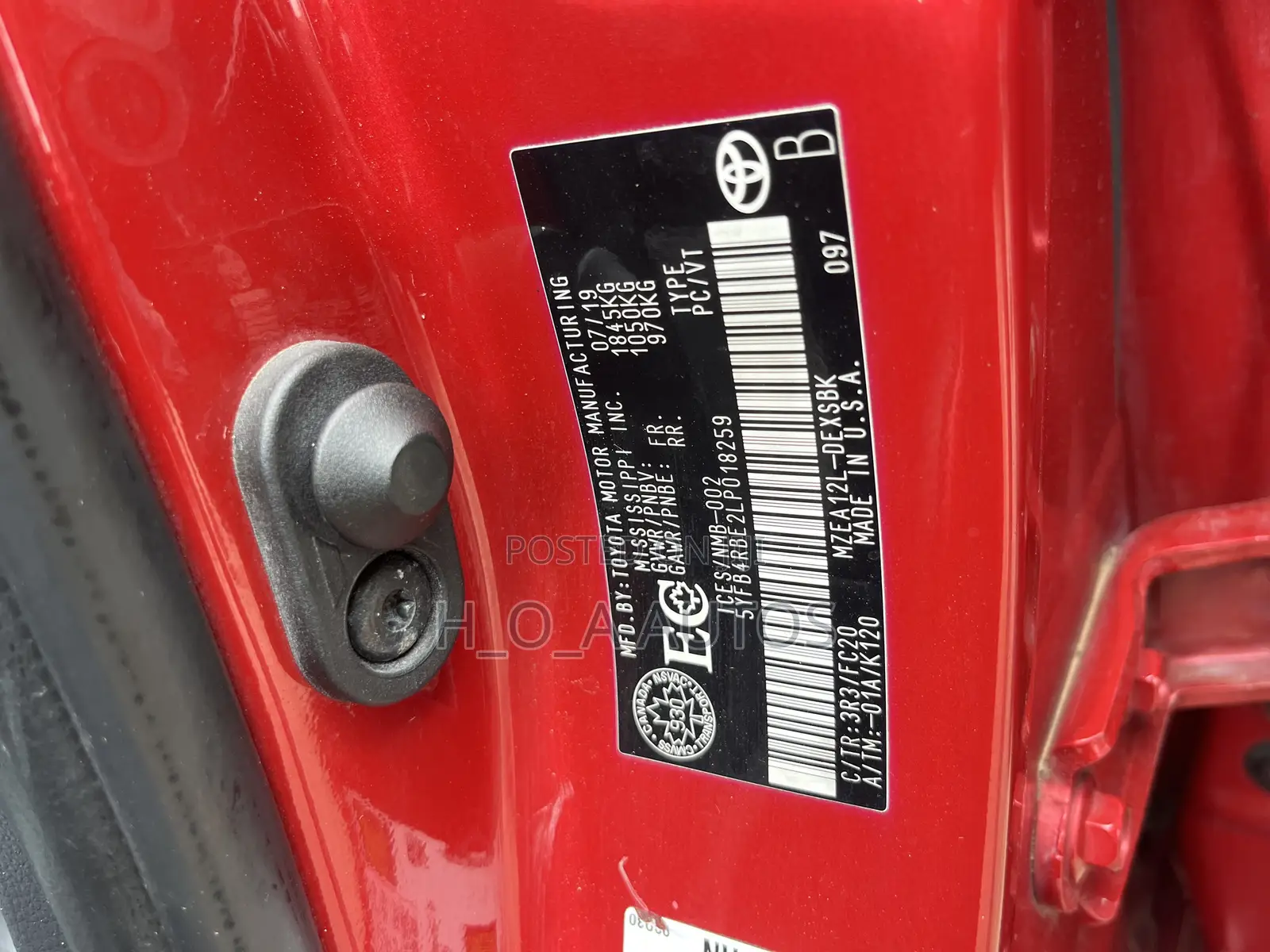 Toyota Corolla SE 2020 Red