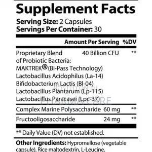 Probiotic & Prebiotics 40 Billion 60 Capsule