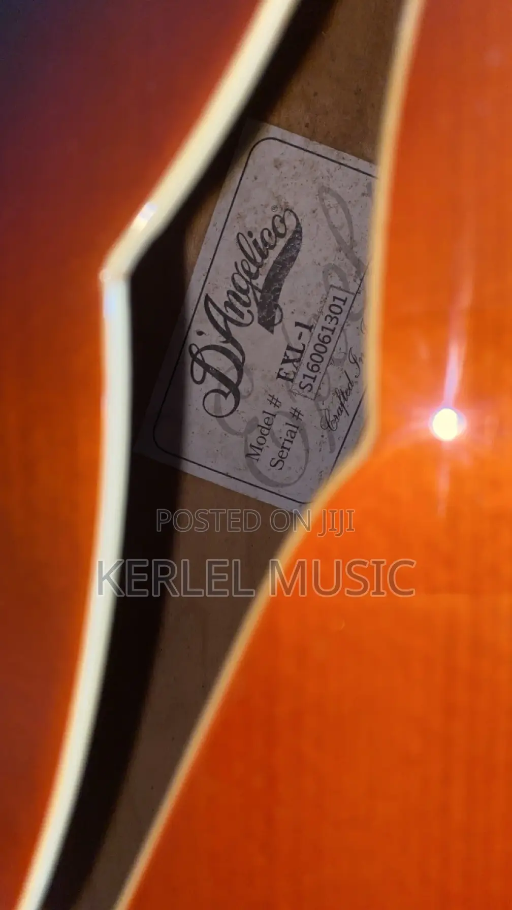 D’Angelico Excel EXL-1 Arch-Top Guitar