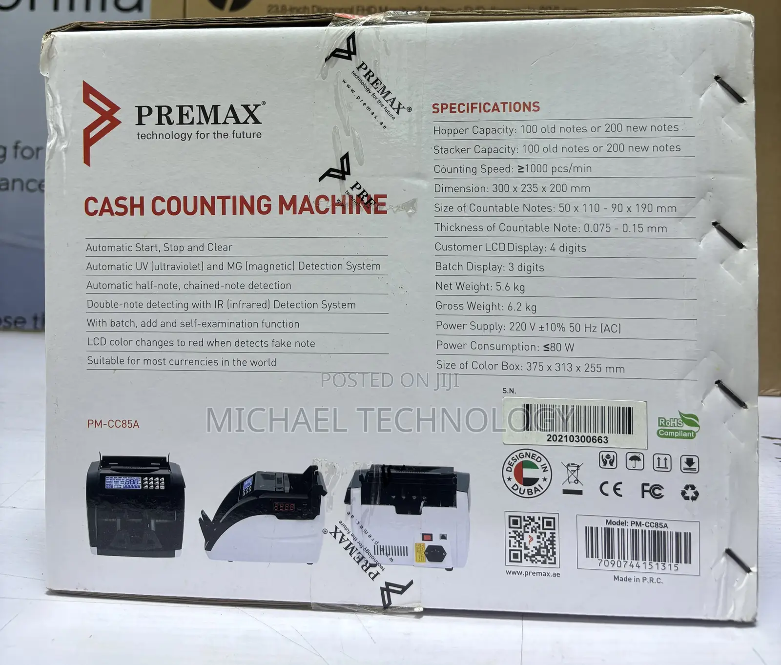 Premax PM-CC85A Cash Counting Machine