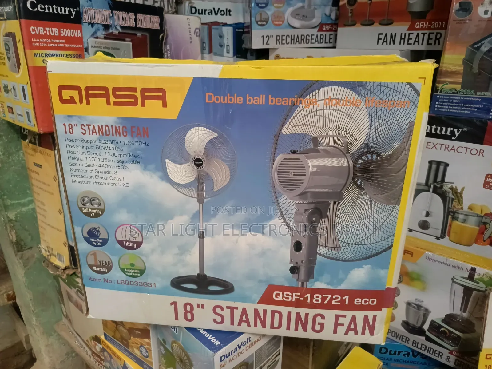 18 Inches Stand Fan Qasa
