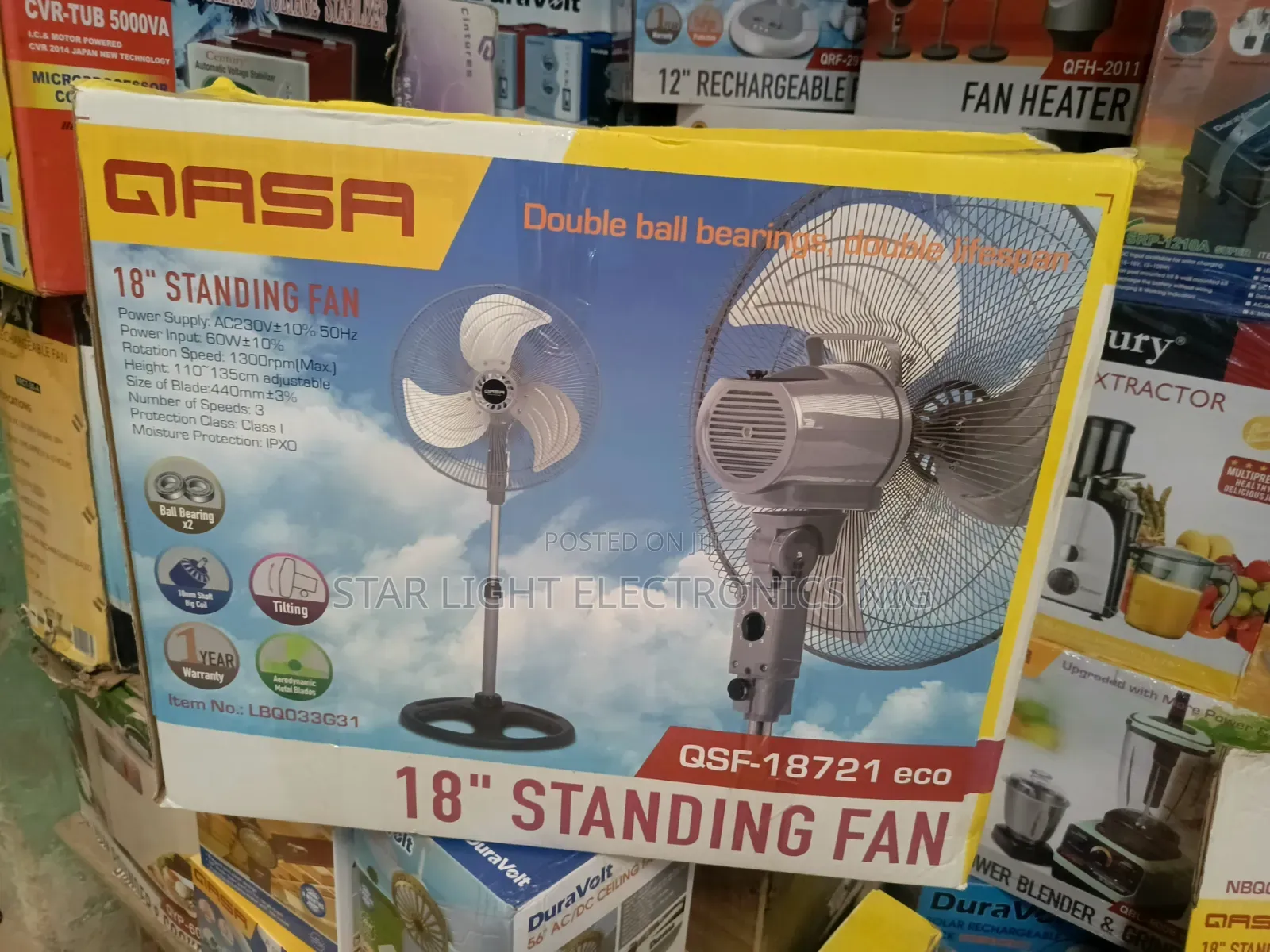 18 Inches Stand Fan Qasa
